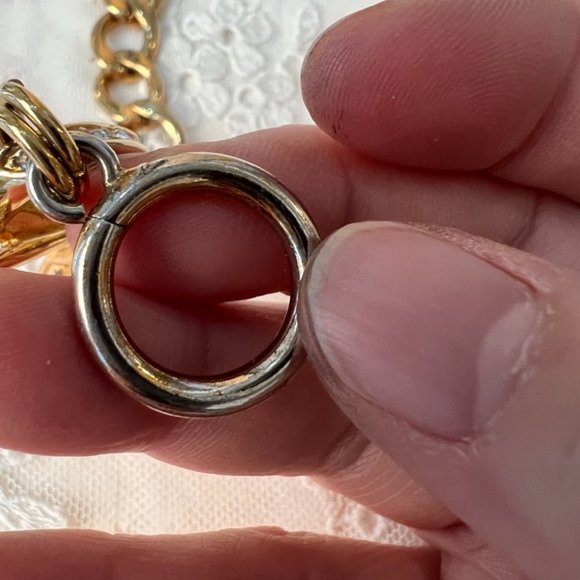 Juicy Couture Bracelet Gold Plated LinksGold Bow with Crystals - Picture 8 of 11